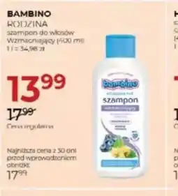 Jawa Drogerie Szampon do włosów Bambino Rodzina oferta