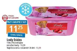 E.Leclerc Lody o smaku śmietankowo-truskawkowym Wiodąca Marka Eskiss oferta