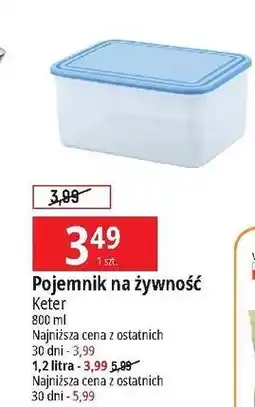 E.Leclerc Pojemnik na żywność 1.2 l Keter oferta