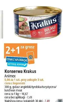 E.Leclerc Konserwa luncheon meat Krakus Animex oferta