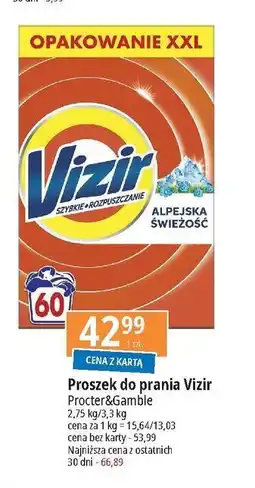 E.Leclerc Proszek do prania alpejska świeżość Vizir oferta