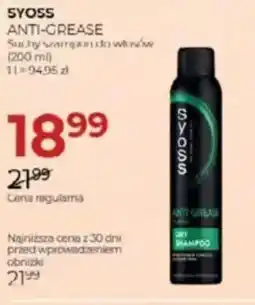Jawa Drogerie Syoss Anti-Grease oferta