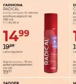Jawa Drogerie Suchy szampon do włosów Farmona Radical oferta