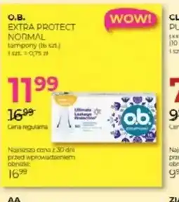 Jawa Drogerie Tampony O.B. Extra Protect Normal oferta