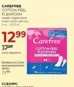 Jawa Drogerie Wkładki higieniczne Carefree Cotton Feel Flexiform oferta