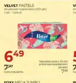 Jawa Drogerie Chusteczki higieniczne Velvet Pastels oferta