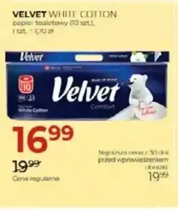 Jawa Drogerie Papier toaletowy Velvet White Cotton oferta