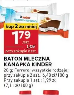 Stokrotka Optima Baton Mleczna Kanapka Kinder oferta