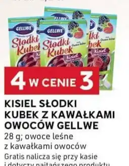 Stokrotka Optima Kisiel Słodki Kubek z kawałkami owoców Gellwe oferta