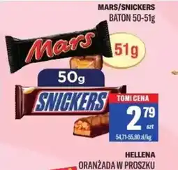 TomiMarkt Baton Mars/Snickers oferta