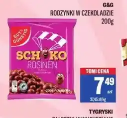 TomiMarkt Rodzynki w czekoladzie G&G oferta