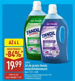 ALDI TANDIL Żel do prania tkanin białych/kolorowych oferta