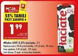 Biedronka Mleko UHT 3,2% Łaciate 1 l oferta