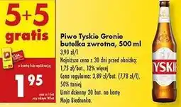 Biedronka Piwo Tyskie Gronie butelka zwrotna, 500 ml oferta
