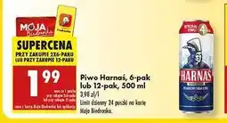 Biedronka Piwo Harnaś, 6-pak lub 12-pak, 500 ml oferta