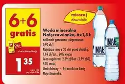 Biedronka Woda mineralna Nałęczowianka, 6x1,5 l oferta