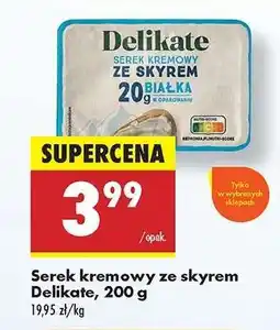 Biedronka Serek kremowy ze skyrem Delikate, 200 g oferta