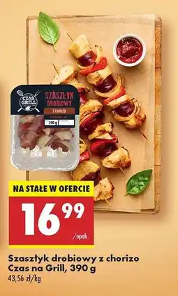 Biedronka Szaszłyk drobiowy z chorizo Czas na Grill 390 g oferta