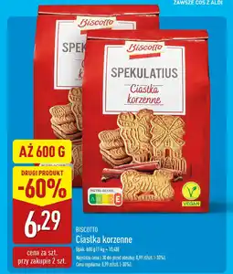ALDI BISCOTTO Ciastka korzenne oferta