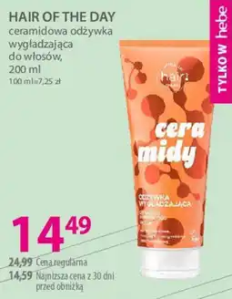 Hebe HAIR OF THE DAY ceramidowa odżywka wygładzająca do włosów oferta