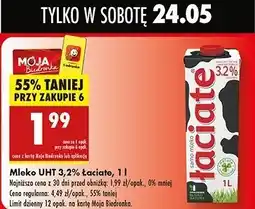 Biedronka Mleko 3.2% Łaciate oferta