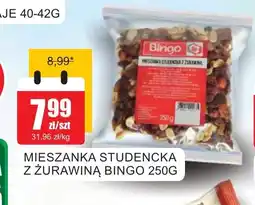 Mieszanka studencka z żurawiną Bingo