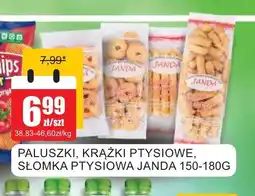 Bingo Paluszki, krążki ptysiowe, słomka ptysiowa Janda oferta