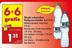 Biedronka Woda delikatnie gazowana Nałęczowianka oferta
