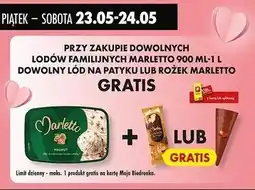 Biedronka Lody o smaku orzecha włoskiego Marletto oferta