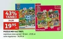 Auchan Puzzle mix 4w1 Trefl oferta