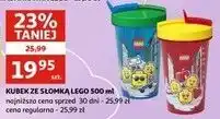 Auchan Kubek ze słomką 500 ml lego oferta
