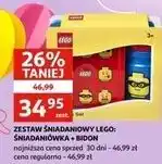 Auchan Komplet pojemnik śniadaniowy + bidon lego Nhg oferta