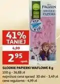 Słodkie papierski waflowe frozen