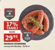 Auchan Kiełbasa czosknkowa wędzona Auchan oferta