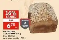 Auchan Chleb żytni z orzechami Auchan oferta