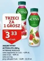 Auchan Jogurt truskawka-kiwi Danone Activia oferta