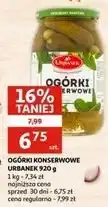 Auchan Ogórki konserwowe Urbanek oferta
