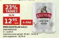 Auchan Piwo Kasztelan Niepasteryzowane oferta