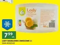 Auchan Lody o smaku waniliowym i mango Podniesiony Kciuk oferta