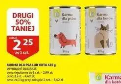 Auchan Karma dla kota z drobiem Podniesiony Kciuk oferta