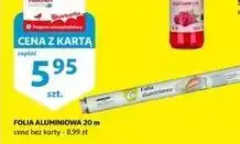 Auchan Folia aluminiowa 20 m Podniesiony Kciuk oferta