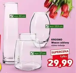 Kaufland Wazon szklany 23.5 cm Krosno S.a oferta