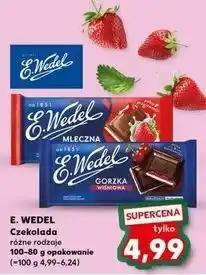 Kaufland Czekolada gorzka wiśniowa E. Wedel oferta