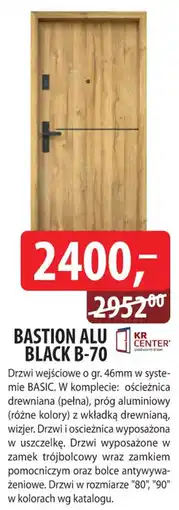 DDD Drzwi Bastion Alu Black B-70 oferta