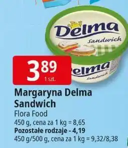 E.Leclerc Margaryna Delma Sandwich 450g Flora Food oferta