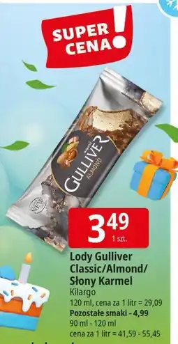 E.Leclerc Lody Gulliver Classic/Almond/Słony Karmel 120ml Kilargo oferta