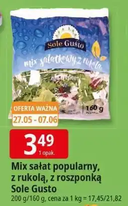 E.Leclerc Mix sałat popularny, z rukolą, z roszponką Sole Gusto oferta