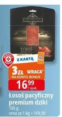 E.Leclerc Łosoś pacyficzny premium dziki 100g Mowi oferta