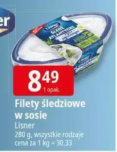 E.Leclerc Filety śledziowe w sosie Lisner 280g oferta