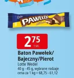 E.Leclerc Baton Pawełek/Bajeczny/Pierrot Lotte Wedel 40g oferta